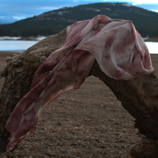 22x90 PURPLE SILK SCARF